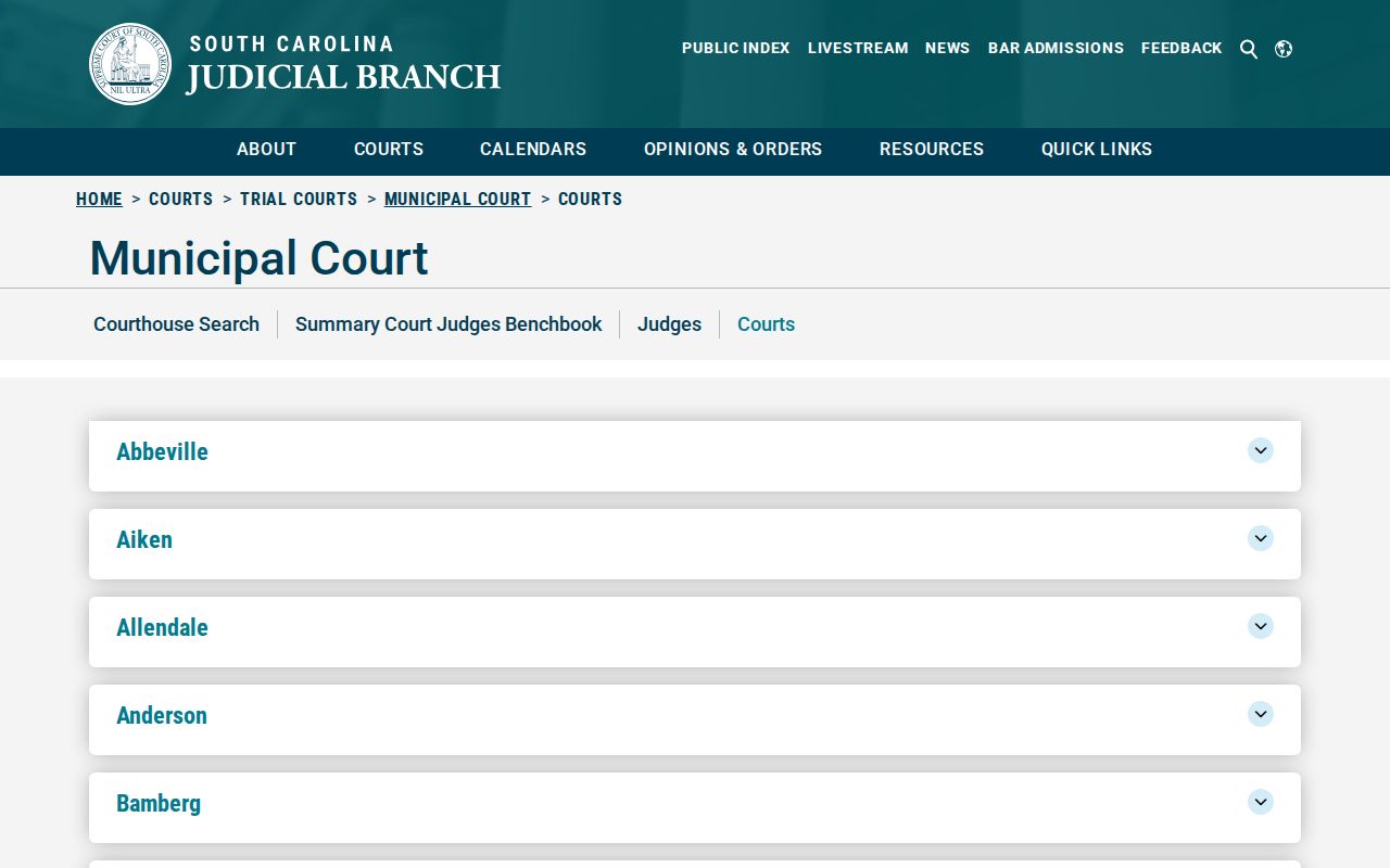 Dillon County municipal court warrant questions and official municipal-court directory information