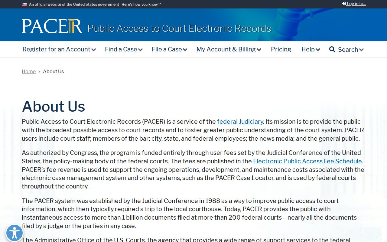 Dillon County warrant search reference to federal PACER case access